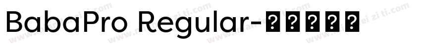 BabaPro Regular字体转换
